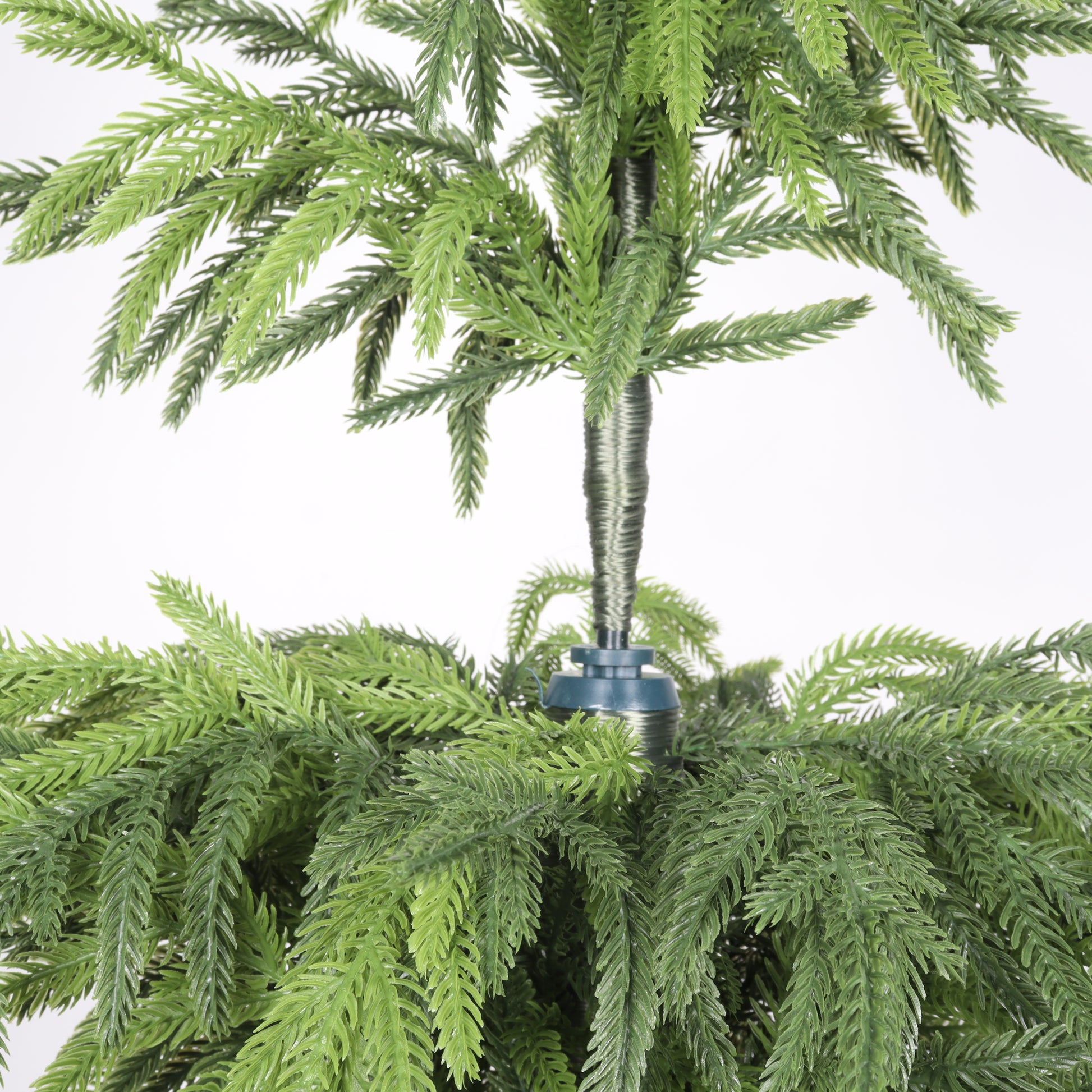 5' Artificial Real Touch Pine Tree in Black Plastic Pot, 2pc/set image 11