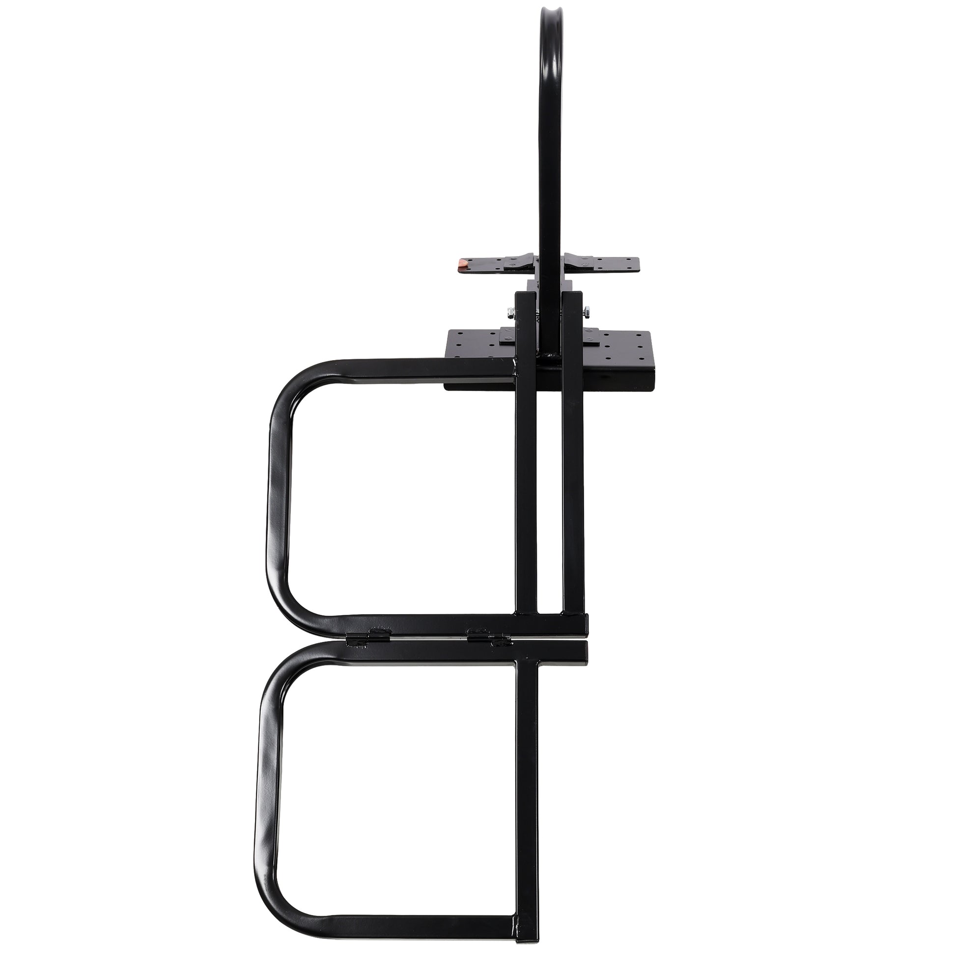 Foldable Pickup Truck Tailgate Two-Step Ladder - Universal Fit. Drilling Hex Screws for Easy Install. Load Capacity: 300 LBS. Serves To Secure Items In Truck Bed image 2