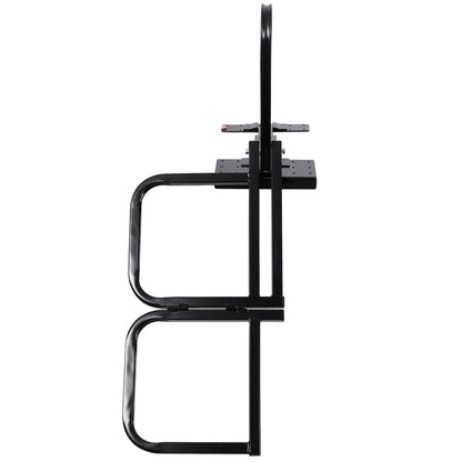 Foldable Pickup Truck Tailgate Two-Step Ladder - Universal Fit. Drilling Hex Screws for Easy Install. Load Capacity: 300 LBS. Serves To Secure Items In Truck Bed image 2