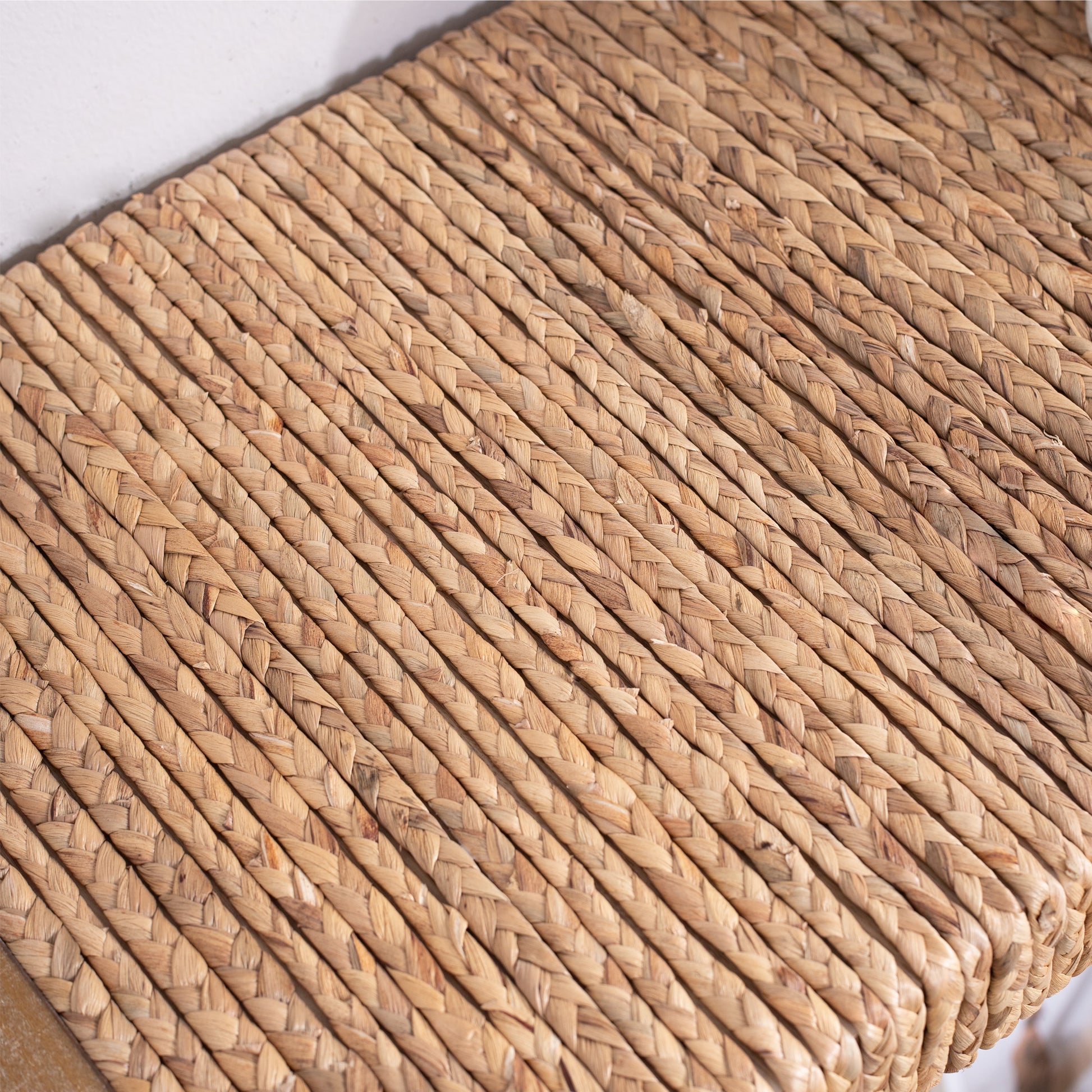 69" Natural Seagrass Console Table – Handwoven Top with Engineered Wood Frame image 7