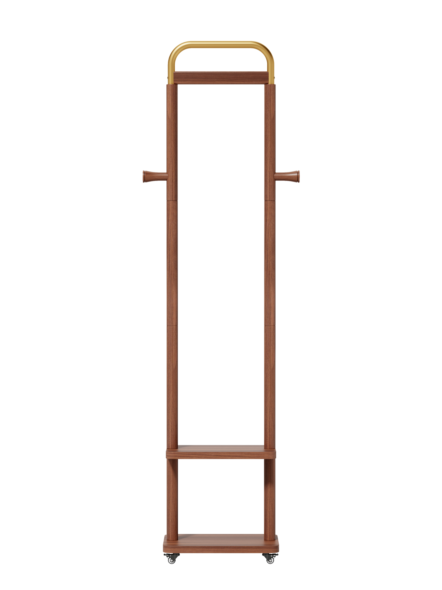 Coat Racks solid wood hanger 15.7* 11.8*71in Solid environmental protection easy to assemble beautiful can be placed in the bedroom/entrance/living room (Walnut) image 4
