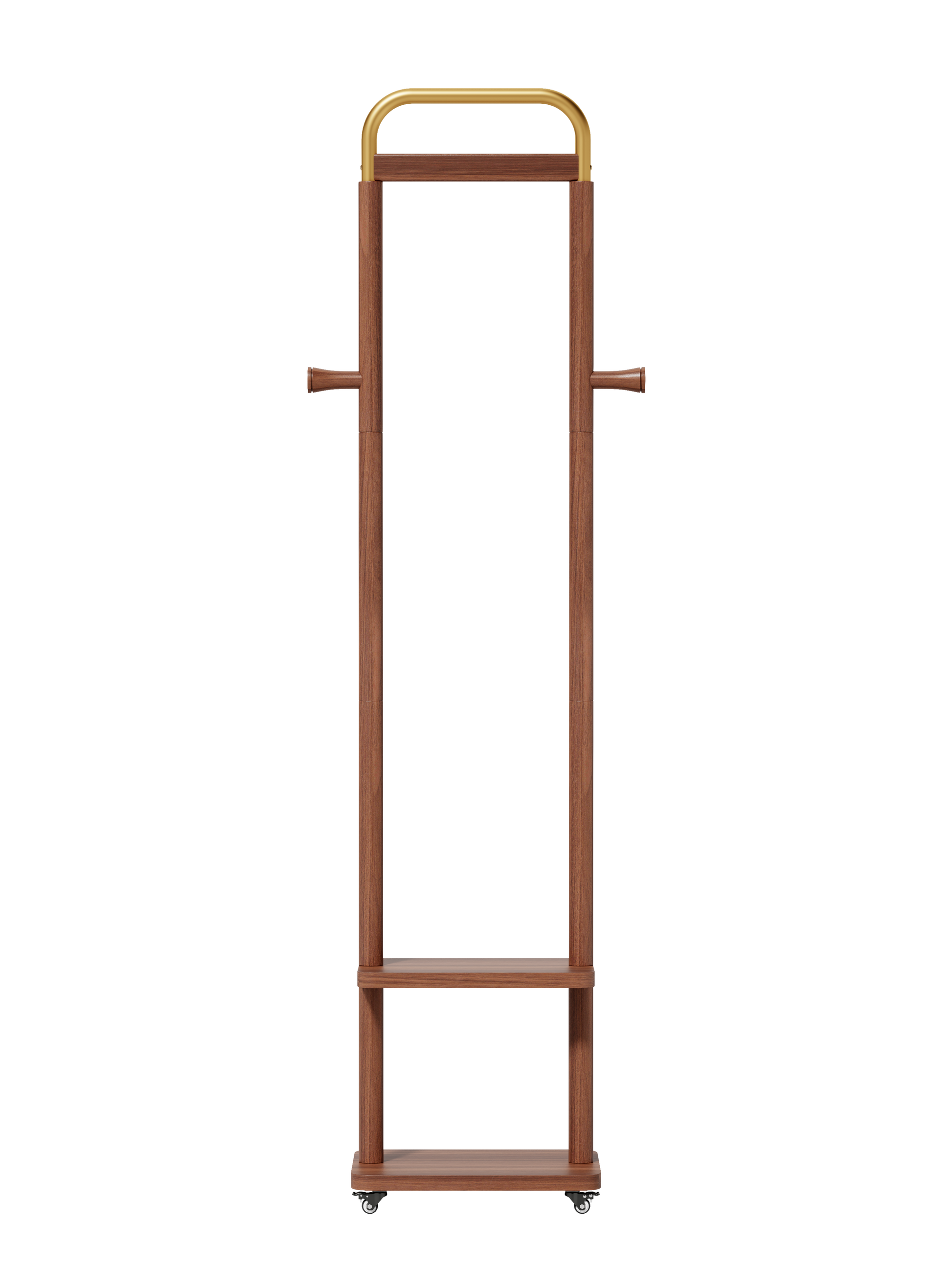 Coat Racks solid wood hanger 15.7* 11.8*71in Solid environmental protection easy to assemble beautiful can be placed in the bedroom/entrance/living room (Walnut) image 4