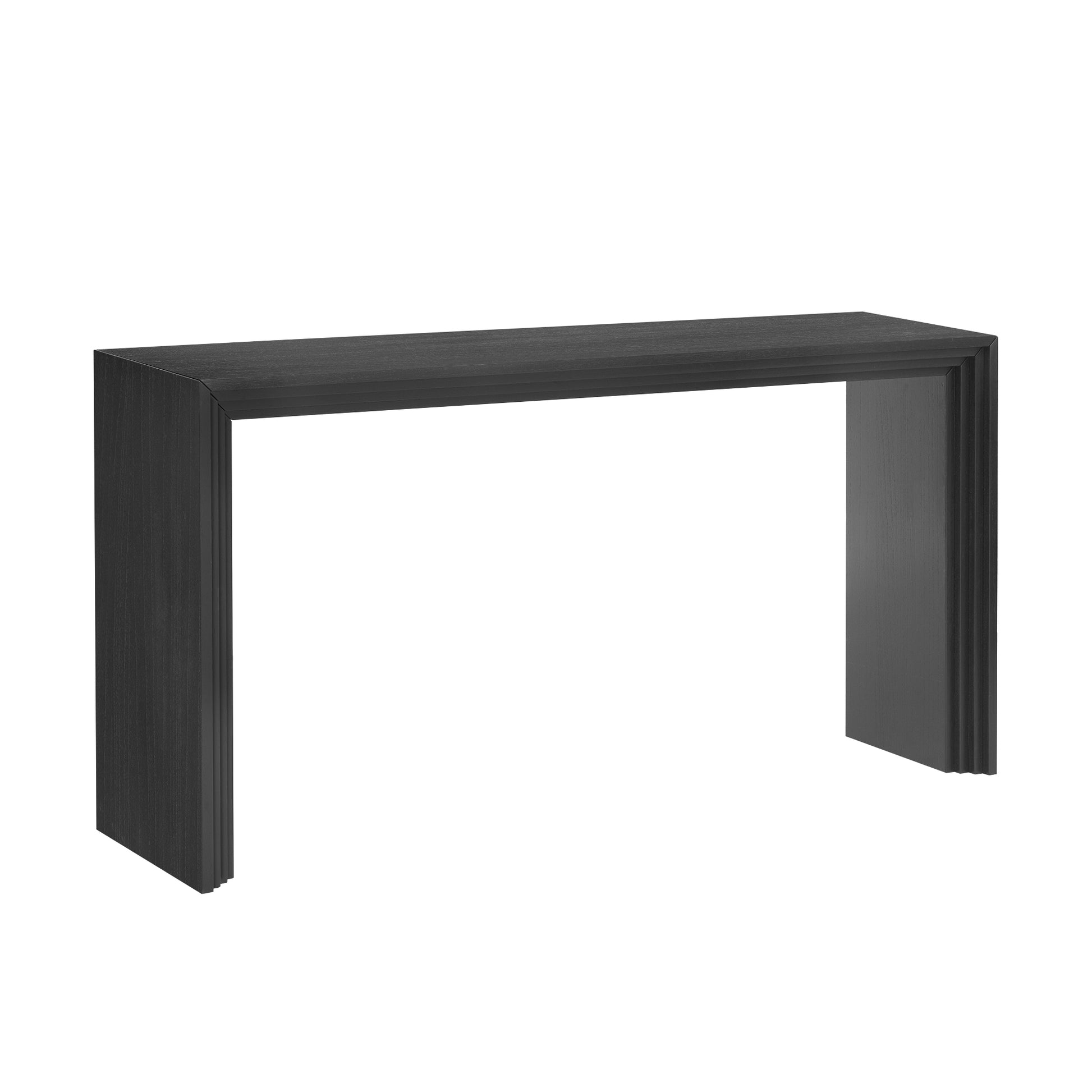 U_STYLE Modern Style Console Table made of Paulownia Solid Wood Veneer,Suitable for Foyer, Living Room, or Entryway. image 5