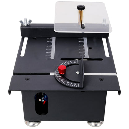 100W Multi-Functional Table Saw Mini Desktop Electric Saw Cutter Speed & Angle Adjustable 16MM Cutting Depth with Blade Flexible Shaft and More Accessories for Wood Plastic Acrylic Cutting image 4