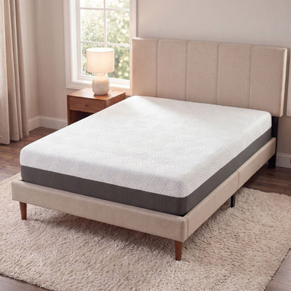 8 Inch Queen Firm Gel Memory Foam Mattress with Temperature Regulating Cover image 1