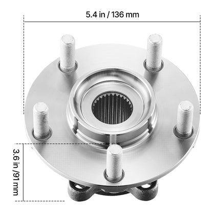 2PCS Front Wheel Bearing & Hub Assembly Fit for 2014-2015 Nissan Rogue Select S Sport Utility 2013 Advance 2012 Sentra SE-R Spec V Sedan 4-Door 2.5L OEM 513298, Wheel Bearing Hub Assembly Set image 8