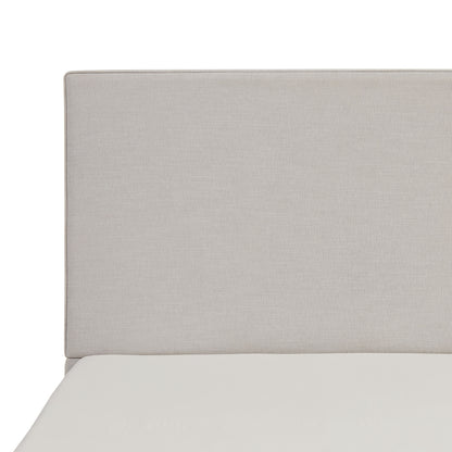 Lucas Tall Headboard Upholstered Bed / 52" High Headboard / Elegant Simplicity / No Box Spring Needed / Easy Assembly / King / Textured Ivory Canvas image 10