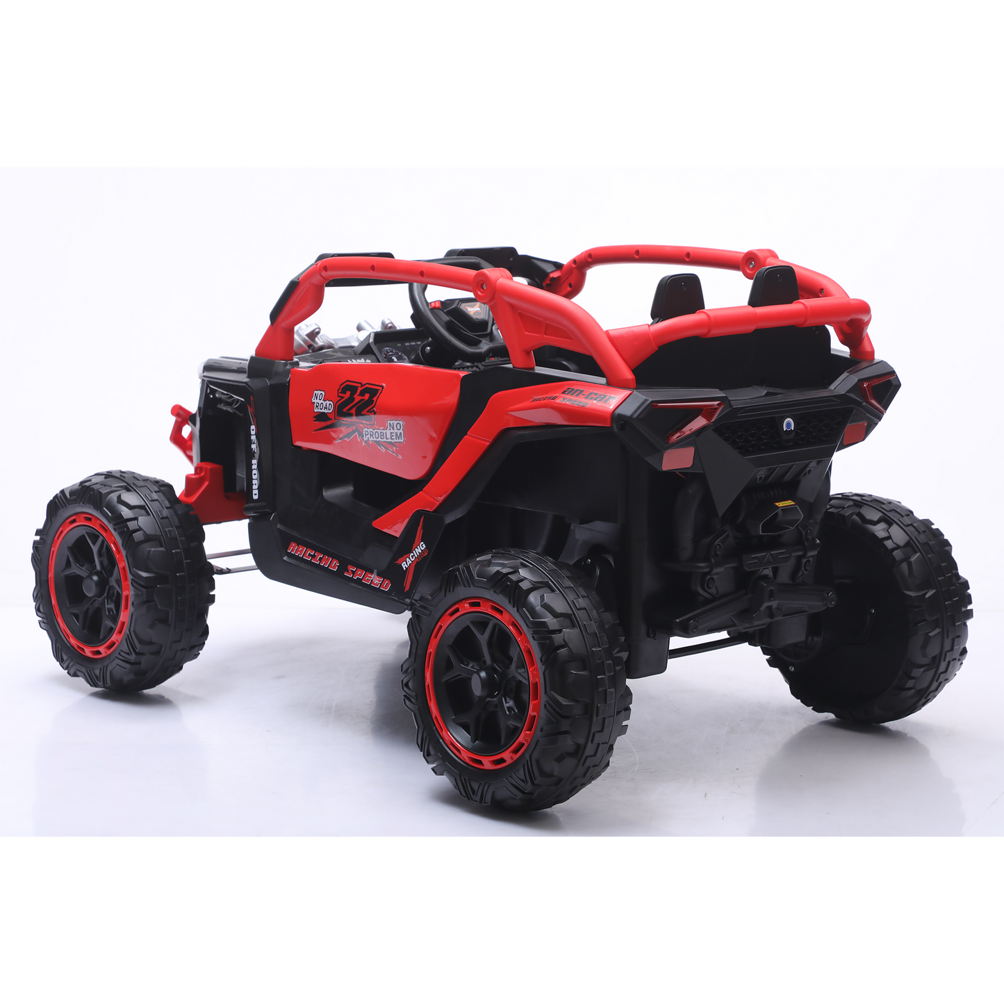24V 400W Kids Ride on Car UTV W/Parents Remote Control,4-wheel suspension, 3 Speed, Power display,Bluetooth,MP3,Music,LED Light, Provide a speed of 4-8KM/H For Kids Age 3+ years old (RED) image 7