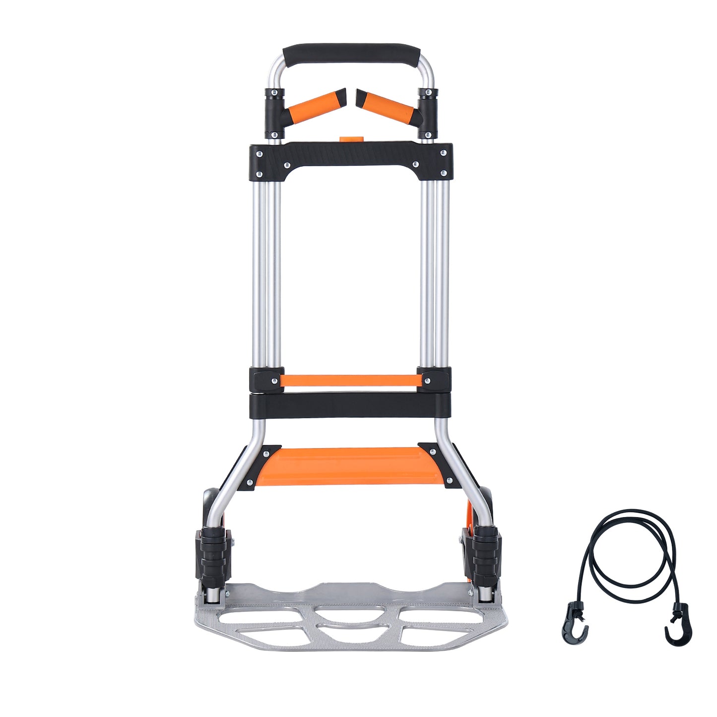 Folding Hand Truck, 309 lbs Load Capacity, Aluminum Portable Cart, Convertible Hand Truck and Dolly with Telescoping Handle and PP+TPR Wheels, Ultra Lightweight Super Strong for Moving Warehouse image 8