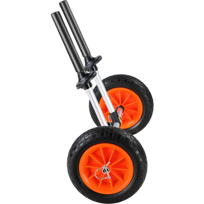Heavy Duty Kayak Cart, 280lbs Load Capacity, Detachable Canoe Trolley Cart with 10'' Solid Tires, Adjustable Width & Top Foam Protection, for Kayaks with Drain Holes of 2.54cm and Above image 8