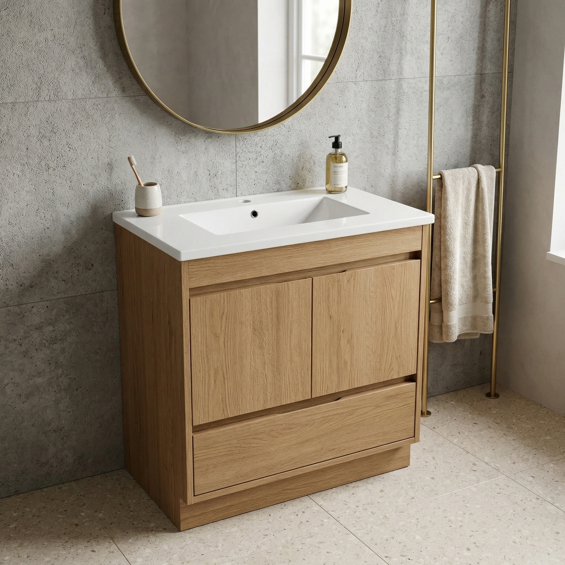 30Inch*18.5Inch Ceramic Bathroom Vanity Sink Top with Single Hole, Drop in Bathroom Vessel Sink Bowl Rectangle, Glossy White image 3