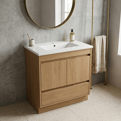 30Inch*18.5Inch Ceramic Bathroom Vanity Sink Top with Single Hole, Drop in Bathroom Vessel Sink Bowl Rectangle, Glossy White image 3
