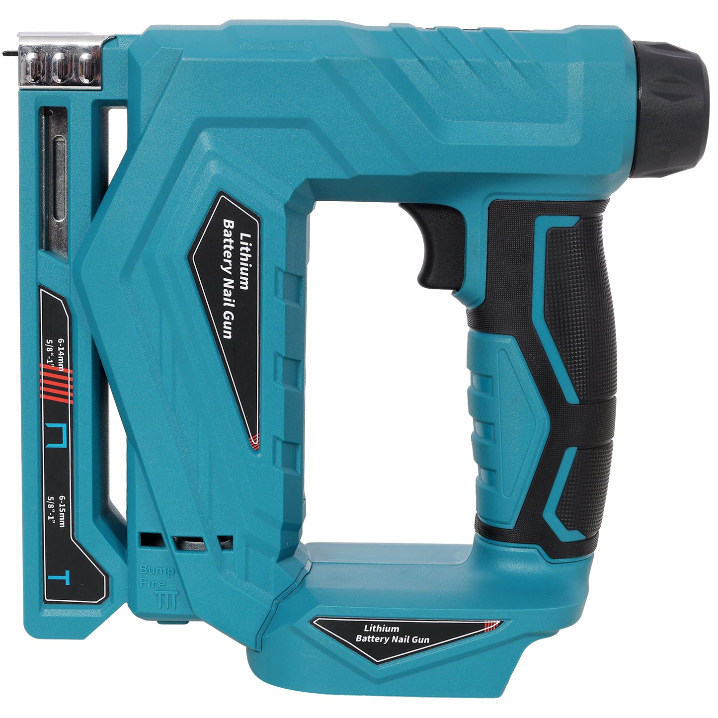 2-in-1 Cordless Brad Nailer & Narrow Crown Stapler, Compatible with Makita 20V MAX Battery, Battery Powered Nail Gun with Safety Lock, Professional Woodworking DIY Fastening Tool, Tool Only image 2