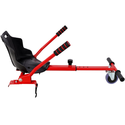 Hoverboard Seat Attachment Go-Kart,Fits 6.5" 8"10" Hoverboards,Sturdy Adjustable Off-Road Frame,Hover Cart for Family Fun,not include Hoverboard,Red image 8