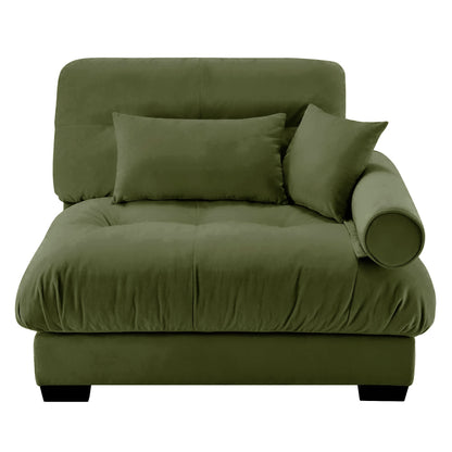 Milano Sofa RSF W/3 pillows - Olive green image 1