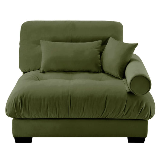 Milano Sofa RSF W/3 pillows - Olive green image 1