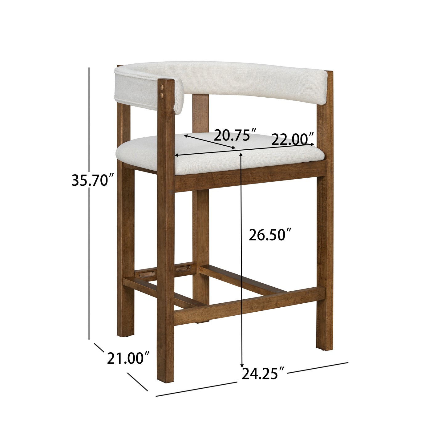 COUNTER STOOL (SET OF 2) image 10
