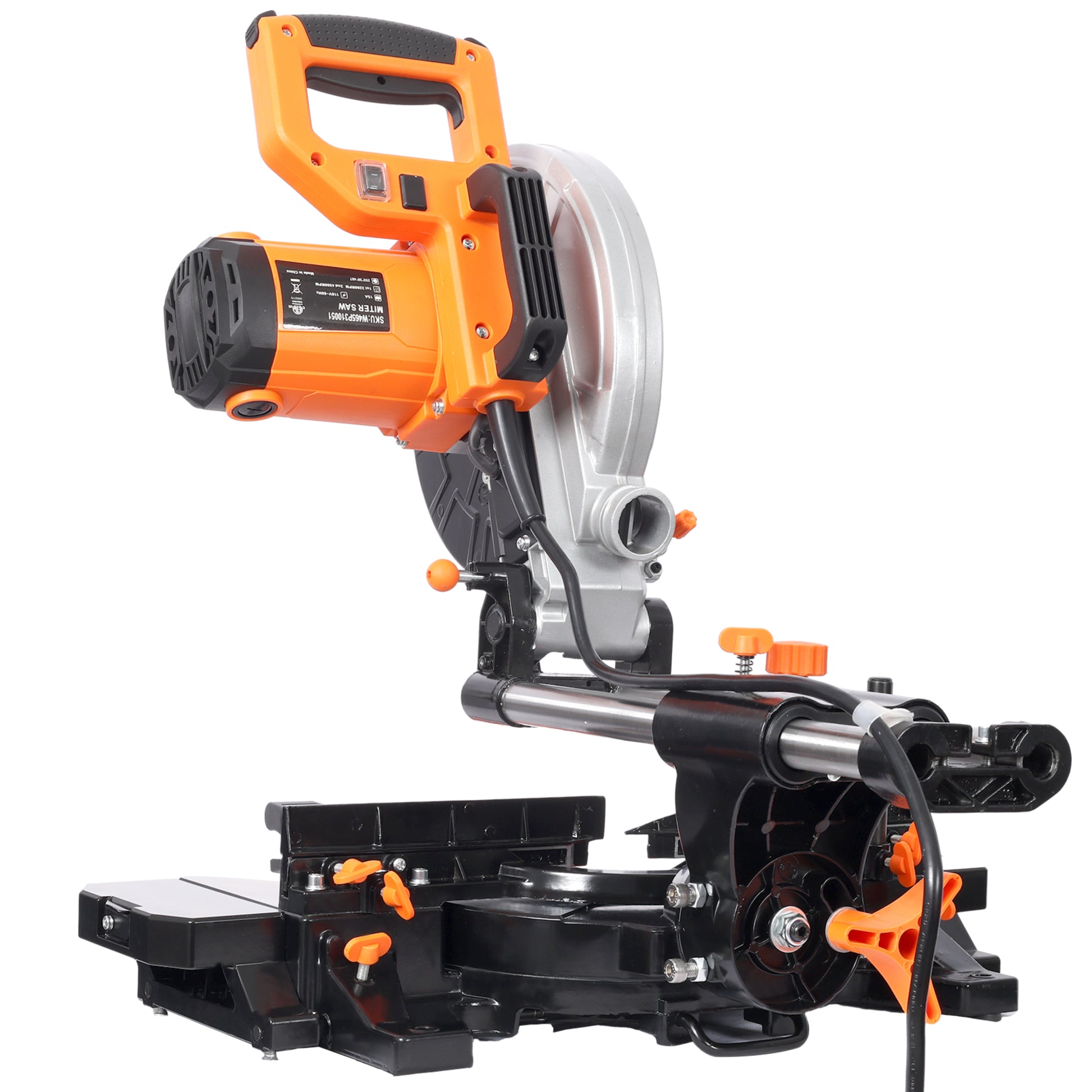 10in Single Bevel Double Speed Sliding Miter Saw,48T Blade,2-Speed 5000/3200 RPM,3.5x13in Cutting Capacity,ETL certificate image 11