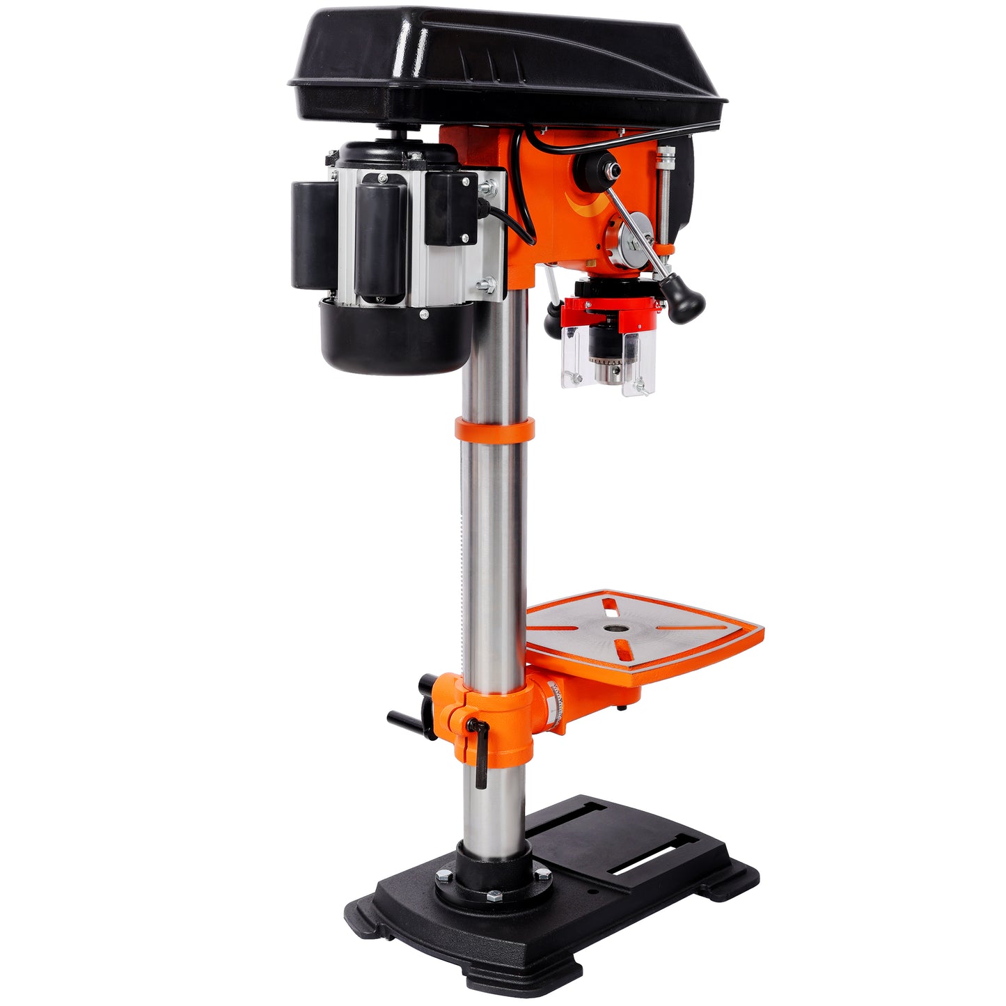 12" Swing Benchtop Drill Press with Laser & Digital Meter, Variable Speed, 0-45 Degree Tilting Worktable, Compact Tabletop Drilling Machine for Woodworking & Metal Fabrication image 6
