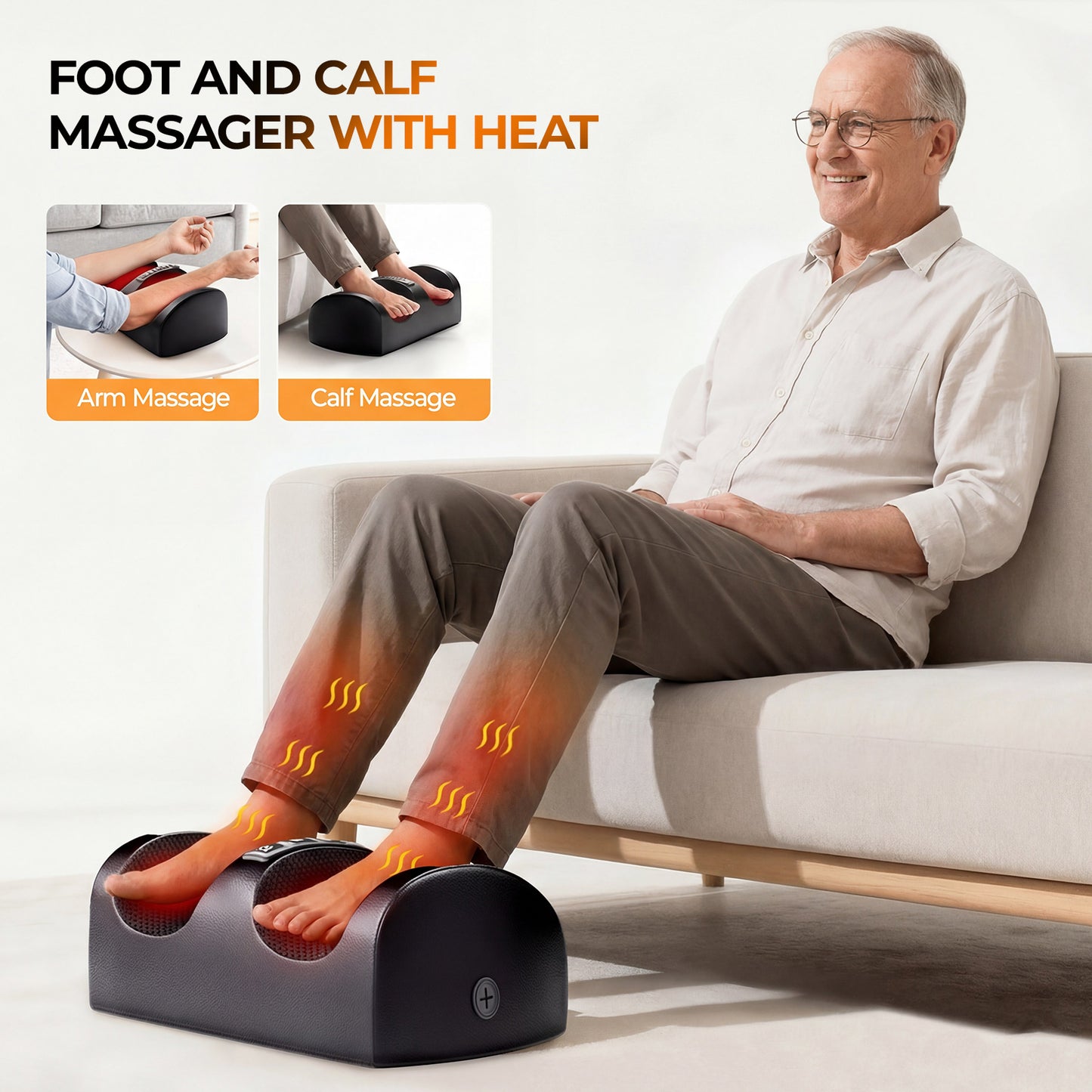 Full Body Massage Mat with Heat, 10 Vibration Massage Nodes & Adjustable Head Pillow, Foldable Design for Back Neck Leg Pain Relief, Remote Control image 7