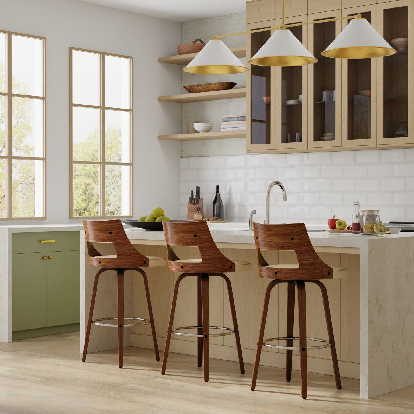 Dallyn Swivel Bar Stool (Set of 2) image 1