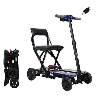 SOLAX 4-Wheel Remote Folding Mobility Scooter for Adults and Seniors, super lightweight and compact plus NFC Electric Foldable Mobility Scooter With Suspenion capacity. image 1