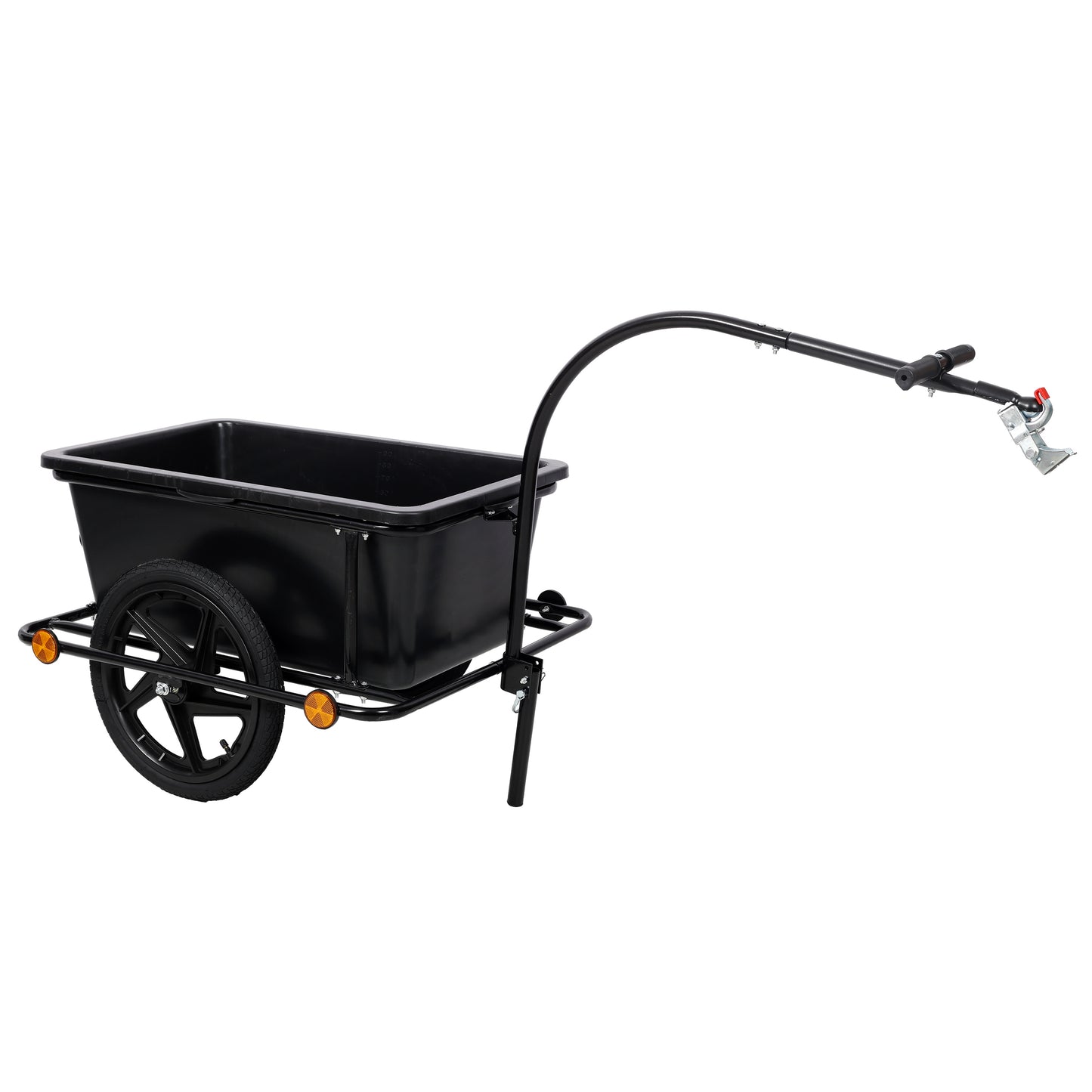 Bike Cargo Trailer with Support Bar, 900D PVC Waterproof Cover, Removable Box, Utility Bike Wagon Trailer for Shopping Camping and Outdoor Activities image 8