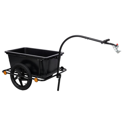 Bike Cargo Trailer with Support Bar, 900D PVC Waterproof Cover, Removable Box, Utility Bike Wagon Trailer for Shopping Camping and Outdoor Activities image 8