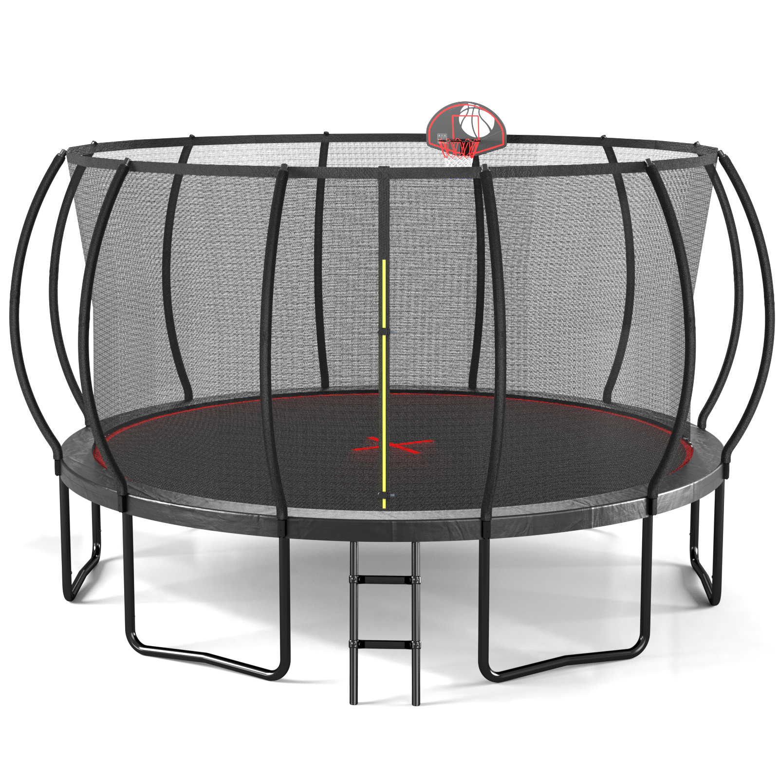 YC 16FT trampoline Pumpkin- Black Red-Upgrade image 5