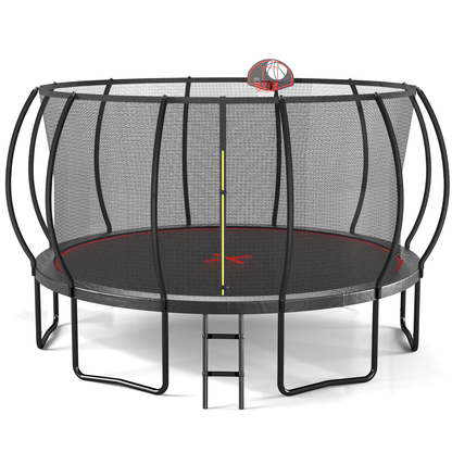 YC 16FT trampoline Pumpkin- Black Red-Upgrade image 5