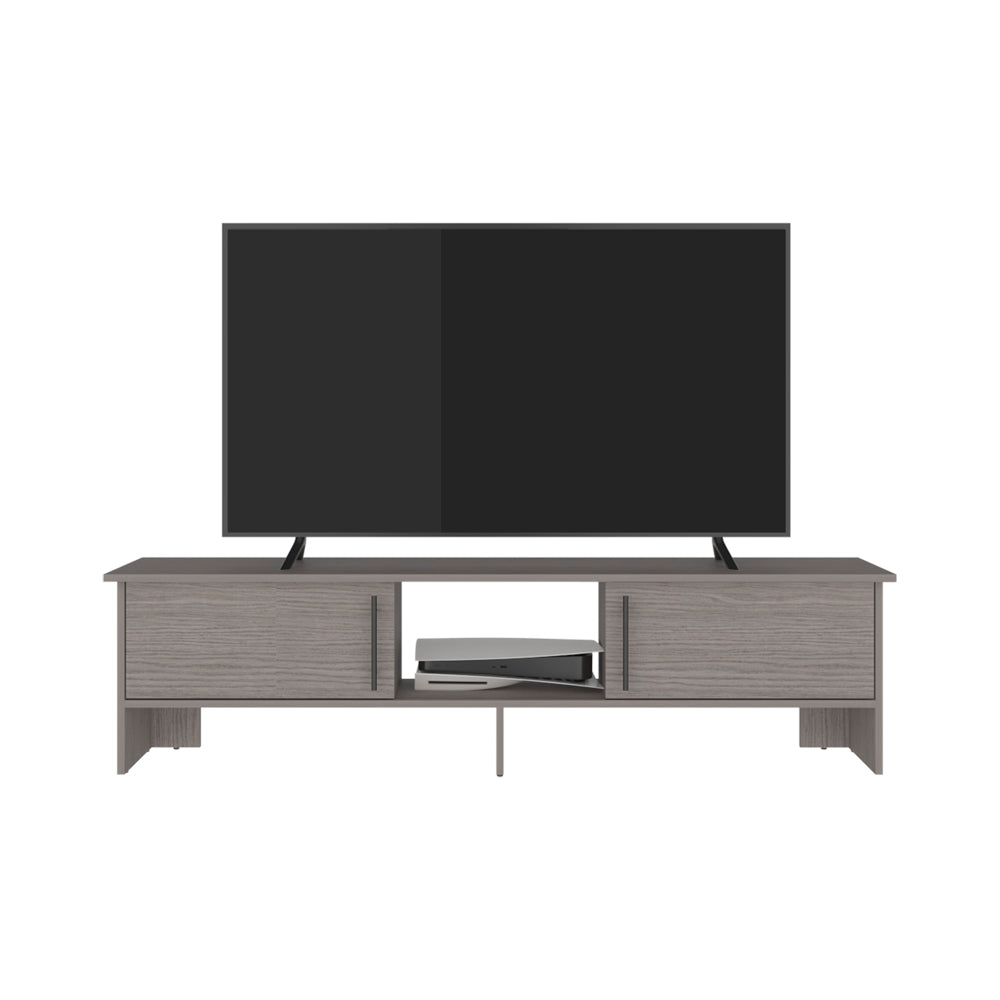 Noe Thornevia 65" Entertainment Stand – Modern TV Console with Open Storage Shelves image 5