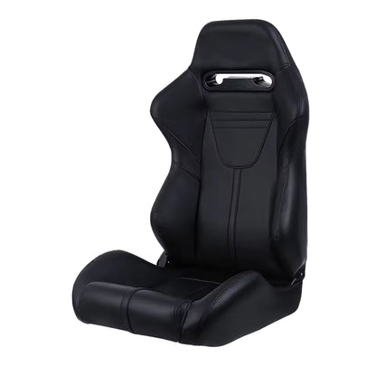 2PC Universal Racing Seats Stitch PVC Leather Reclinable Carbon Look Leather With Adjustor Slider(Not Including Seat Bracket) 1 box of 2 pieces 8010 new image 7