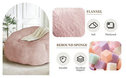 Round Floral Bean Bag Chair,Comfort and Body-Contouring Support for Versatile Home Relaxation and Decor Integration image 6