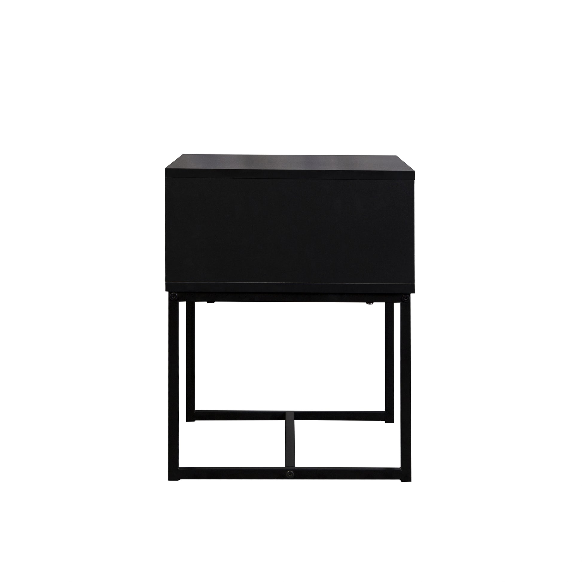 Modern Entryway Console Table with Storage Drawer, Compact Side Accent Table, Black Finish Wooden Drawer Narrow Space Saving Sofa Table for Hallway Living Room image 4