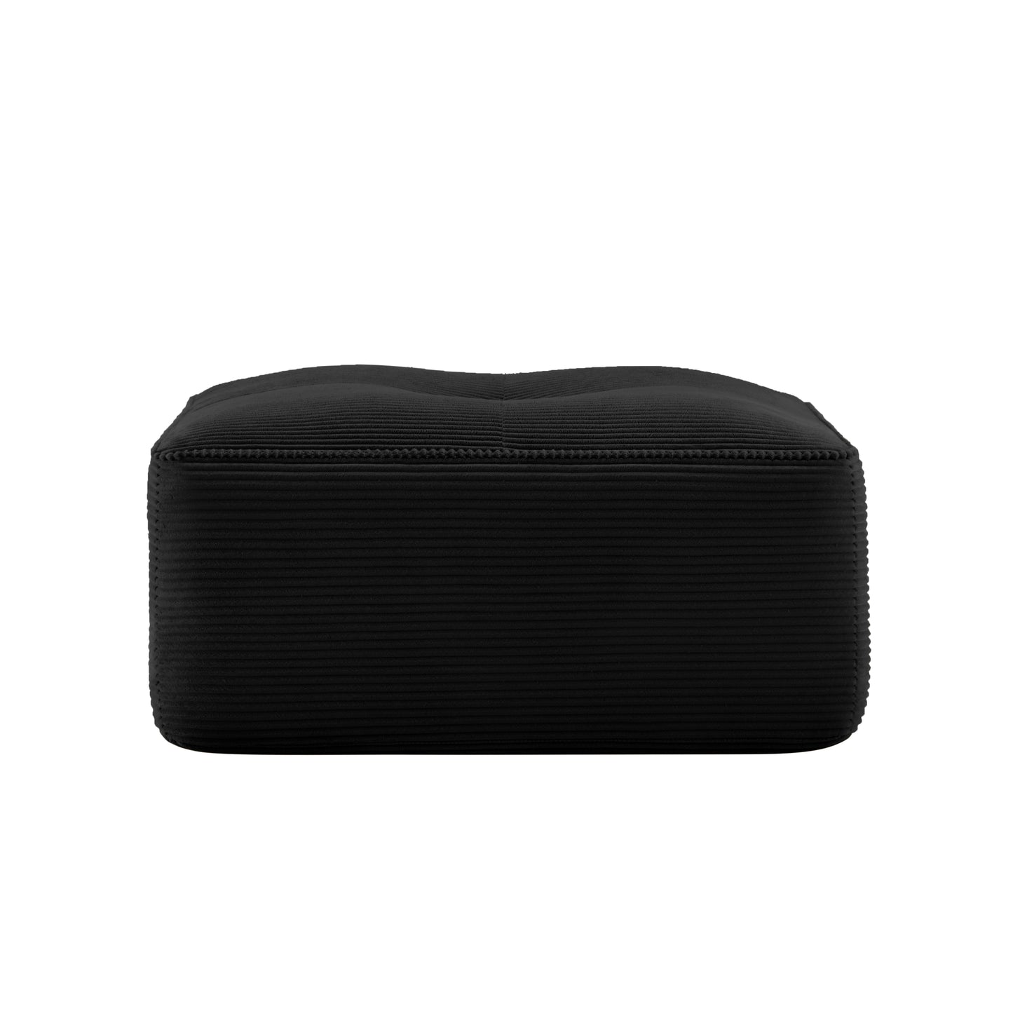 Ottoman Corduroy -Black image 1