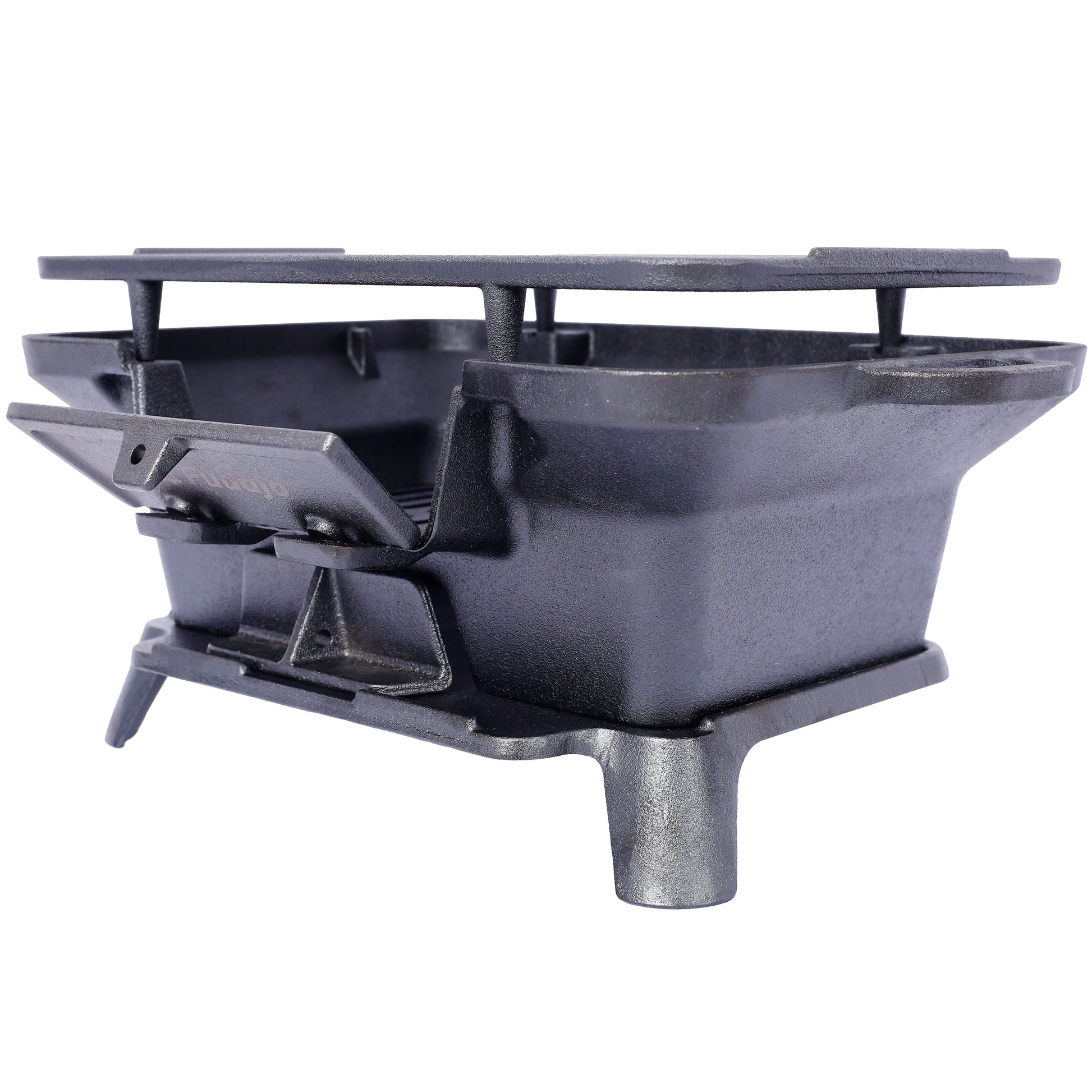 Oval Cast Iron Grill Outdoor, Portable Charcoal Grill and Tabletop Cast Iron Skillet - 100% Cast Iron, Durable, Small Charcoal Grill, Camping Stove, Hibachi Grill image 9