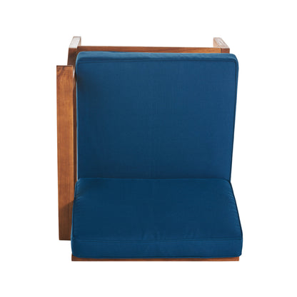 PERLA 3 SEATER SOFA AND TABLE SET, BLUE image 11