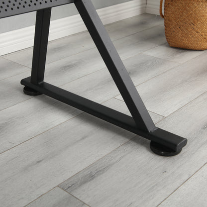 adjustable drawing drafting table desk with 2 drawers for home office and school with stool(brown) image 12