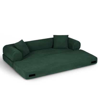 Convertible Sofa Bed Couch,80 Inch Boneless Couches for Living Room,Folding Sleeper Sofa Bed Queen with Storage,Corduroy Flod Out Couch Compressed Couch in a Box image 4