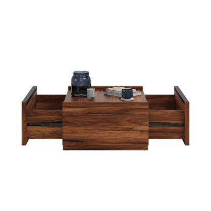 Coffee Table with Full-Extension Drawers, Dark Brown finish image 9