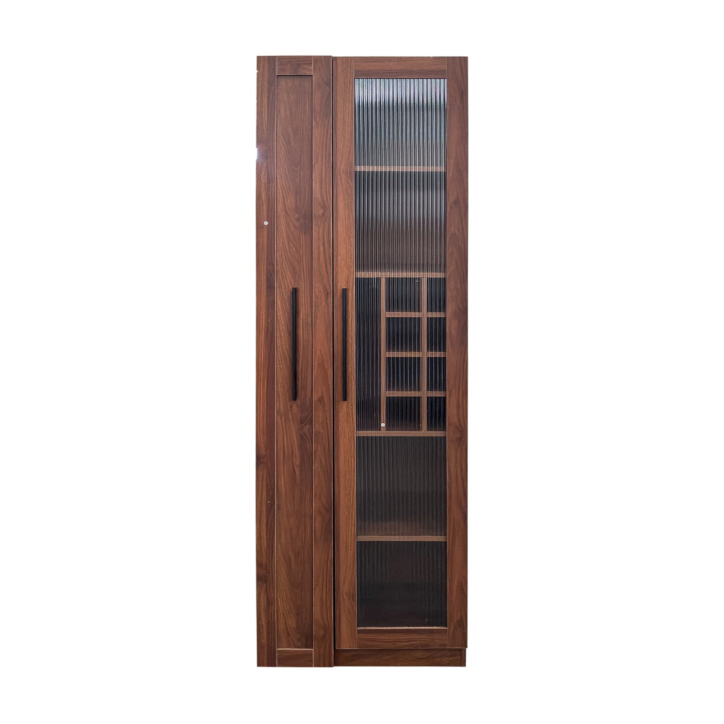 Kitchen pantry cabinet with multi-functional pull-out multi-tier storage shelf,Farmhouse Storage Cabinet with glass Doors,Pantry Organizers for Kitchen, bar cabinet,Dining Room image 12