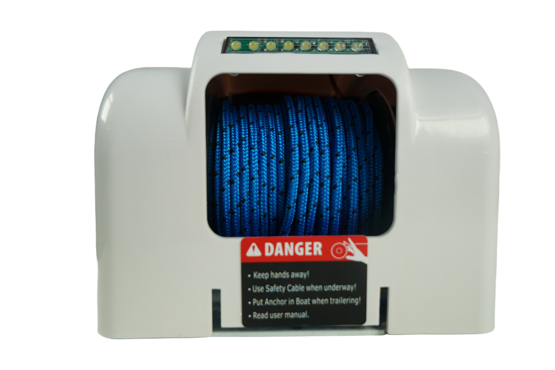 45LBS Electric Anchor Winch 12V with Wireless Remote, 100ft Rope Saltwater Marine Windlass, Automatic Reset, Free Fall for Fishing Boats, Speedboats, Motorboats up to 24ft image 9