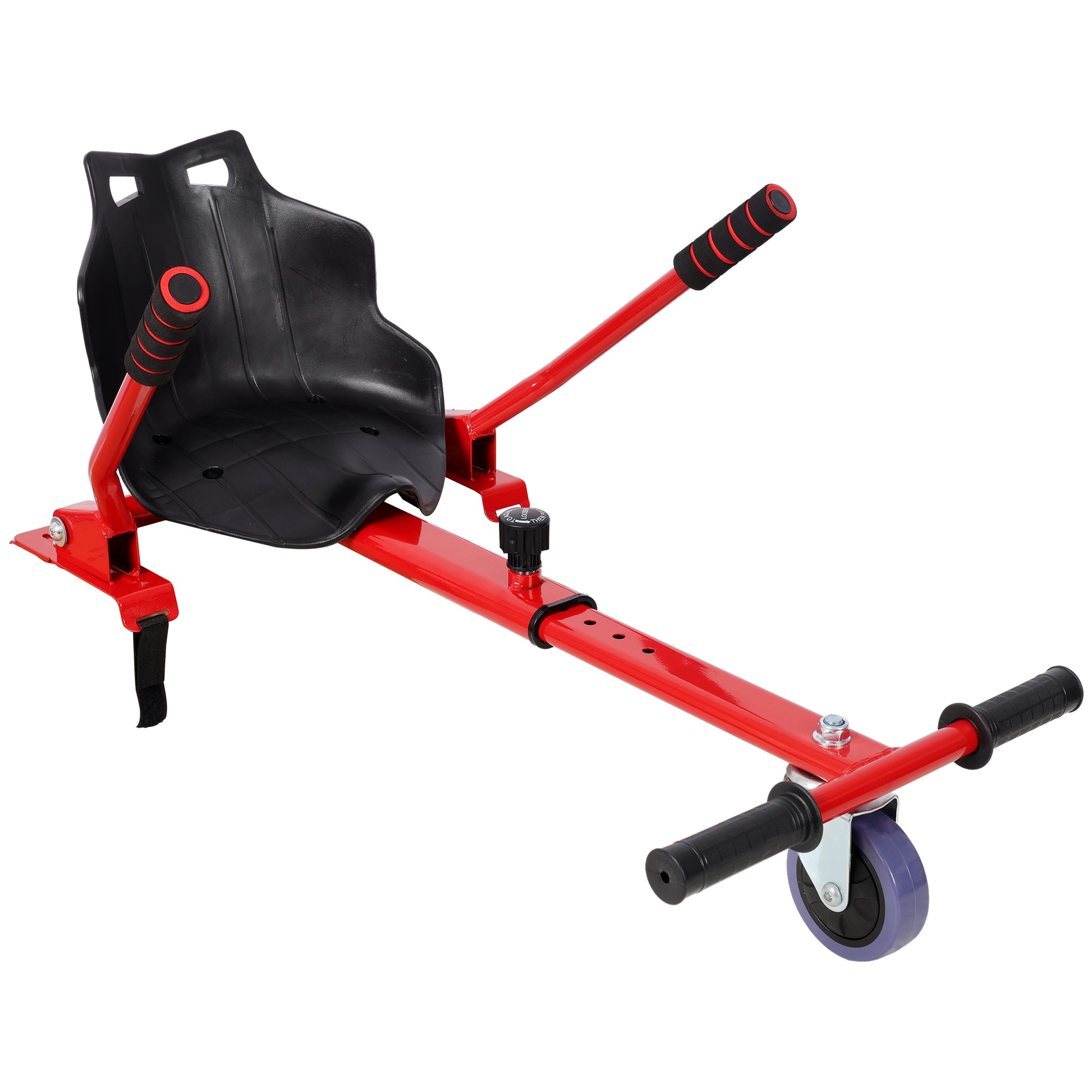 Hoverboard Seat Attachment Go-Kart,Fits 6.5" 8"10" Hoverboards,Sturdy Adjustable Off-Road Frame,Hover Cart for Family Fun,not include Hoverboard,Red image 10