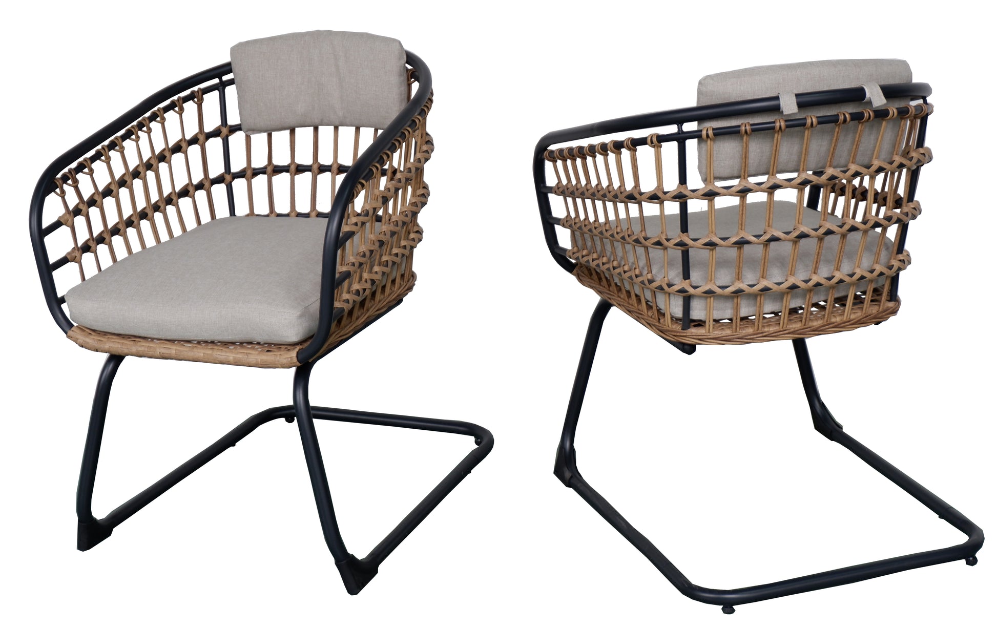 Wicker Dining Chair-SET OF 2 is designed to elevate your patio, balcony, or garden space into a cozy, stylish spot for relaxation and connection. image 8