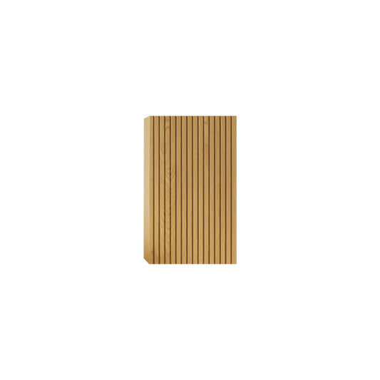 MITCH 23 inch tall bathroom wall mounted cabinet in Corolla Oak woodgrain - front view