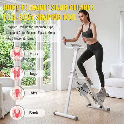 Stair Stepper Machine, Vertical Climber Exercise Equipment with LCD Display, Compact Cardio Step Trainer for Full-Body Home Workouts image 10