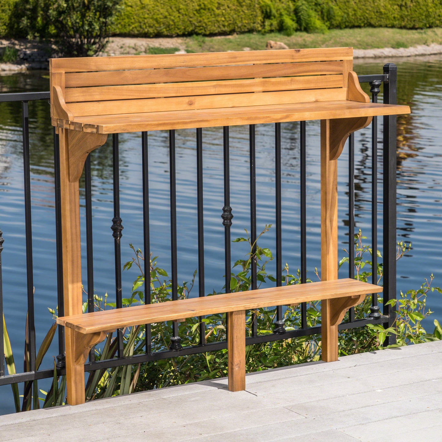 Wood BALCONY BAR TABLE image 3