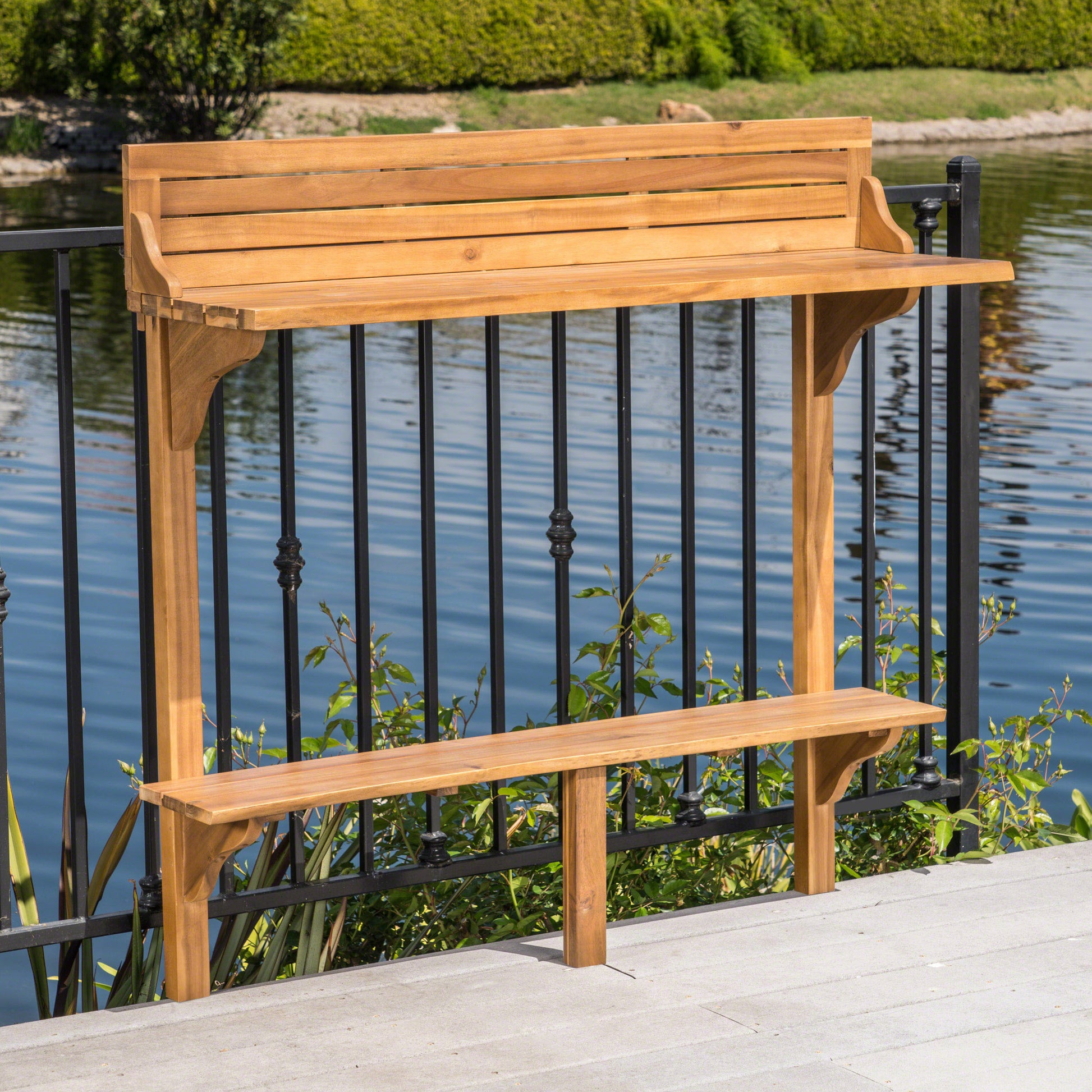 Wood BALCONY BAR TABLE image 3