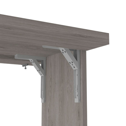 Dalton Foldable Table with Base and Shelves image 10