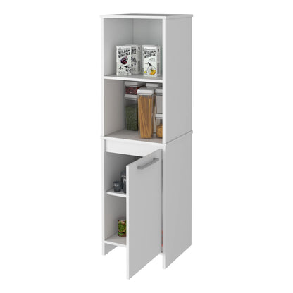 Danforth Pantry Cabinet, Single Door Cabinet, Four Shelves image 7